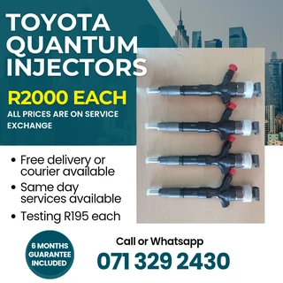 Toyota Quantum Injectors For Sale With Warranty
