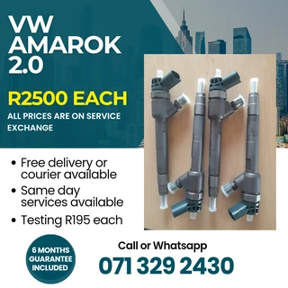Vw Amarok 2.0 Injectors For Sale With Warranty