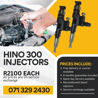 Hino 300 Truck Injectors For Sale With Warranty