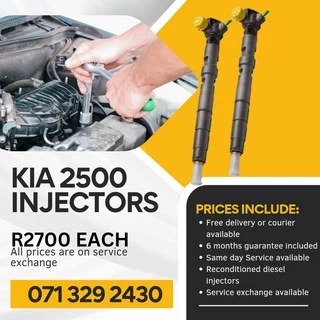 Kia 2500 Injectors For Sale With Warranty