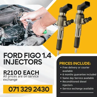 Ford Figo 1.4 Injectors For Sale With Warranty