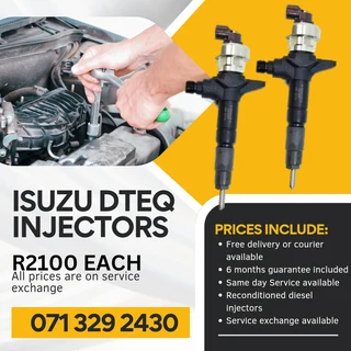Isuzu Dteq Injectors For Sale With Warranty