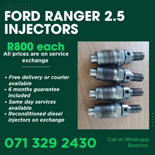 Ford Ranger 2.5 Injectors For Sale With Warranty