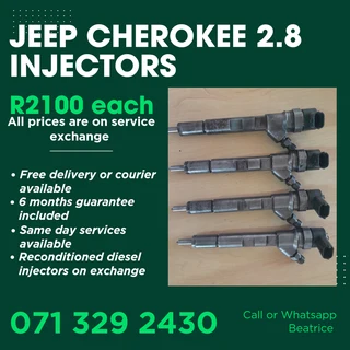 Jeep Cherokee 2.5 Injectors For Sale With Warranty
