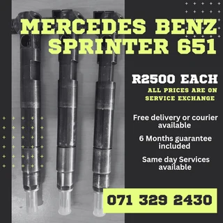 Mercedes Benz Sprinter 651 Injectors For Sale With Warranty