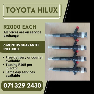Toyota Hilux Injectors For Sale With Warranty
