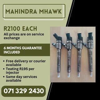 Mahindra Mhawk Injectors For Sale With Warranty