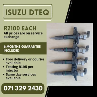 Isuzu Dtec Injectors For Sale With Warranty