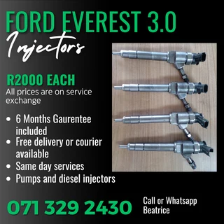Ford Everest 3.0 Injectors For Sale With Warranty