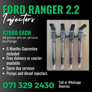 Ford Ranger 2.2 Injectors For Sale With Warranty