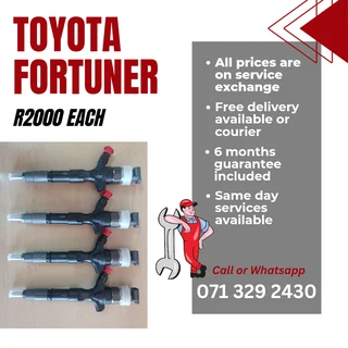 Toyota Fortuner Injectors Forvsale With Warranty