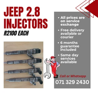 Jeep 2.8 Injectors For Sale With Warranty