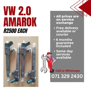 Vw Amarok 2.0 Injectors For Sale With Warranty
