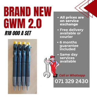 Brand New Gwm 2.0 Injectors For Sale With Warranty