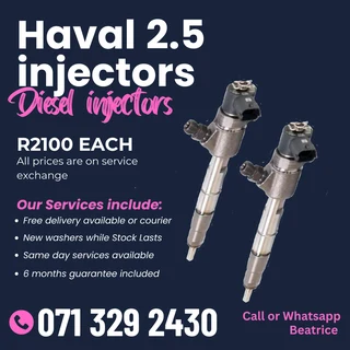 Haval 2.5 Injectors For Sale With Warranty