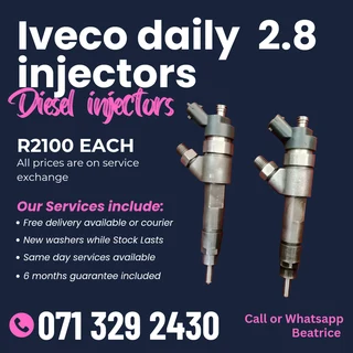 Iveco Daily 2.8 Injectors For Sale With Warranty