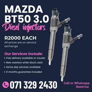 Mazda Bt50 3.0 Injectors For Sale With Warranty