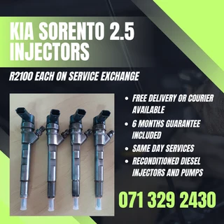 Kia Sorento 2.5 Injectors For Sale With Warranty