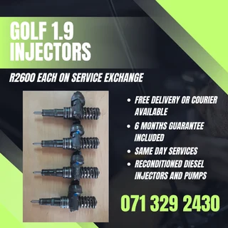 Golf 1.9 Injectors For Sale With Warranty