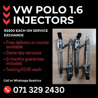 Vw Polo 1.6 Injectors For Sale With Warranty