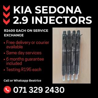 Kia Sedona 2.9 Injectors For Sale With Warranty