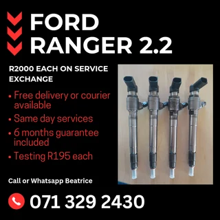 Ford Ranger 2.2 Injectors For Sale With Warranty