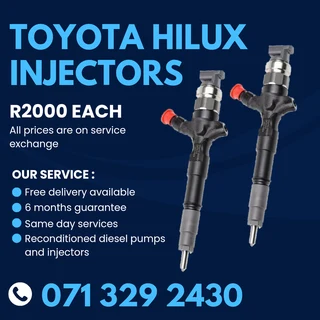 Toyota Hilux Injectors For Sale With Warranty