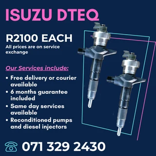 Isuzu Dteq Injectors For Sale With Warranty