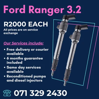 Ford Ranger 3.2 Injectors For Sale With Warranty