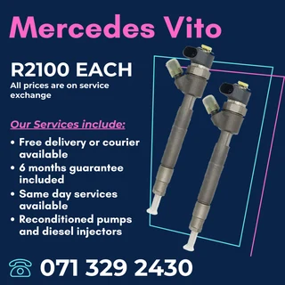 Mercedes Benz Vito Injectors For Sale With Warranty