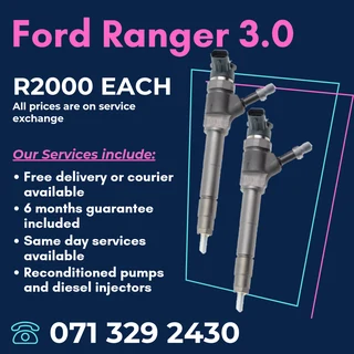 Ford Ranger 3.0 Injectors For Sale With Warranty