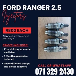 Ford Ranger 2.5 Injectors Forvsale With Warranty