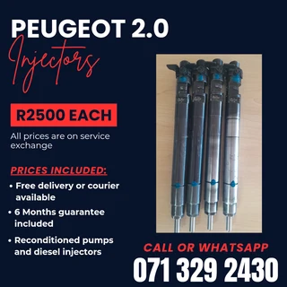 Peugeot 2.0 Injectors For Sale With Warranty