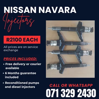 Nissan Navara Injectors For Sale With Warranty