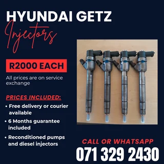 Hyundai Getz Injectors For Sale With Warranty