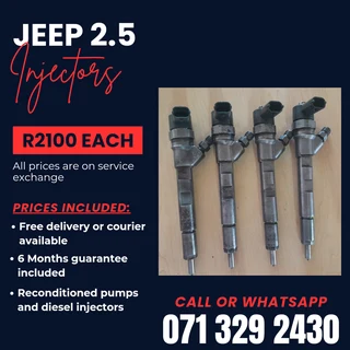 Jeep 2.5 Injectors For Sale With Warranty