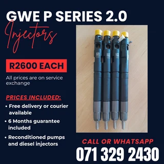 Gwm P Series 2.0 Injectors For Sale With Warranty