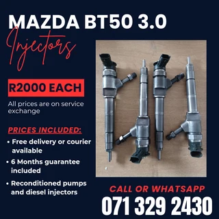 Mazda Bt50 3.0 Injectors For Sale With Warranty