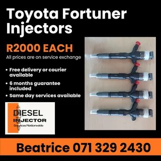 Toyota Fortuner Injectors For Sale With Warranty