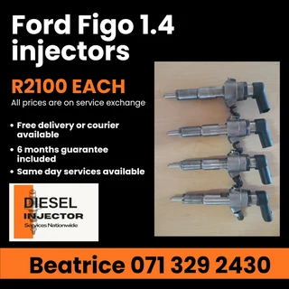 Ford Figo 1.4 Injectors For Sale With Warranty