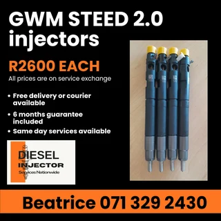 Gwm Steed 2.0 Injectors For Sale With Warranty