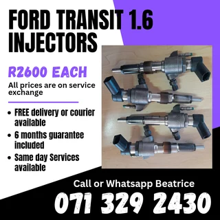 Ford Transit 1.6 Injectors For Sale With Warranty