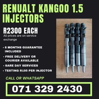 Renualt Kangoo 1.5 Injectors For Sale With Warranty