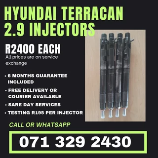 Hyundai Terracan 2.9 Injectors For Sale With Warranty