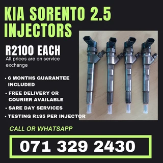 Kia Sorento 2.5 Injectors For Sale With Warranty