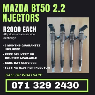 Mazda Bt50 2.2 Injectors For Sale With Warranty