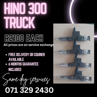 Hino 300 Truck Injectors For Sale With Warranty