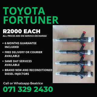 Toyota Fortuner Diesel Injectors For Sale With Warranty