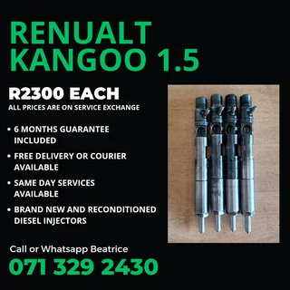 Renualt Kangoo 1.5 Injectors For Sale With Warranty
