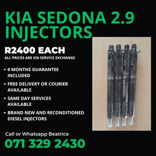 Kia Sedona 2.9 Injectors For Sale With Warranty